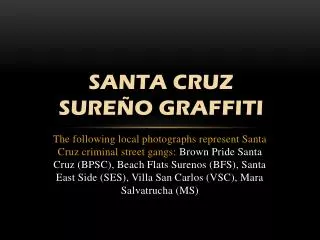 Santa Cruz SureÑo Graffiti