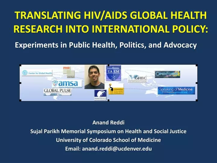 translating hiv aids global health research into international policy