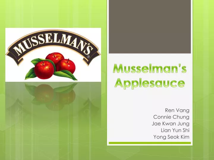 musselman sapplesauce