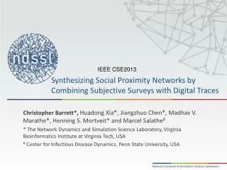 Synthesizing Social Proximity Networks by Combining Subjective Surveys with Digital Traces