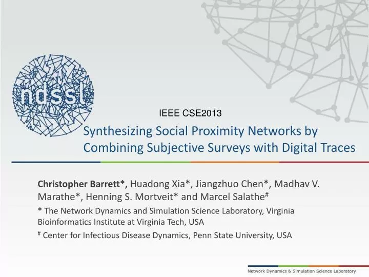 synthesizing social proximity networks by combining subjective surveys with digital traces