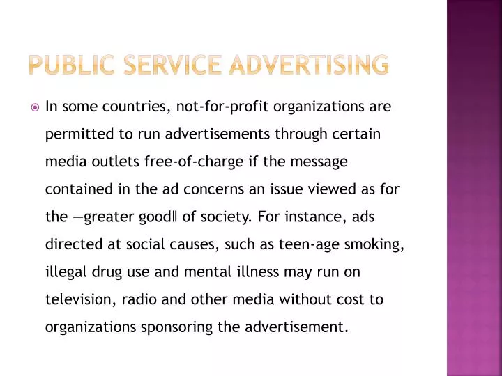 public service advertising