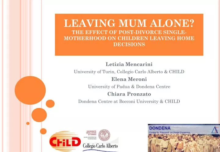 leaving mum alone the effect of post divorce single motherhood on children leaving home decisions