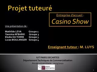 projet tuteur