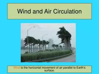 Wind and Air Circulation