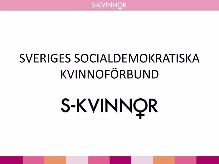 sveriges socialdemokratiska kvinnof rbund