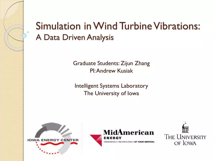 simulation in wind turbine vibrations a data driven analysis
