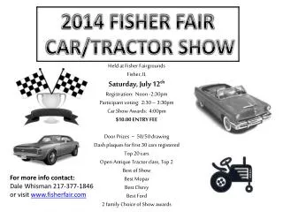 2014 FISHER FAIR CAR/TRACTOR SHOW