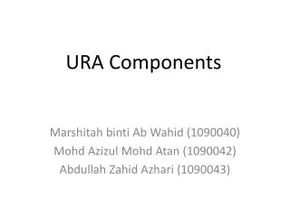 URA Components