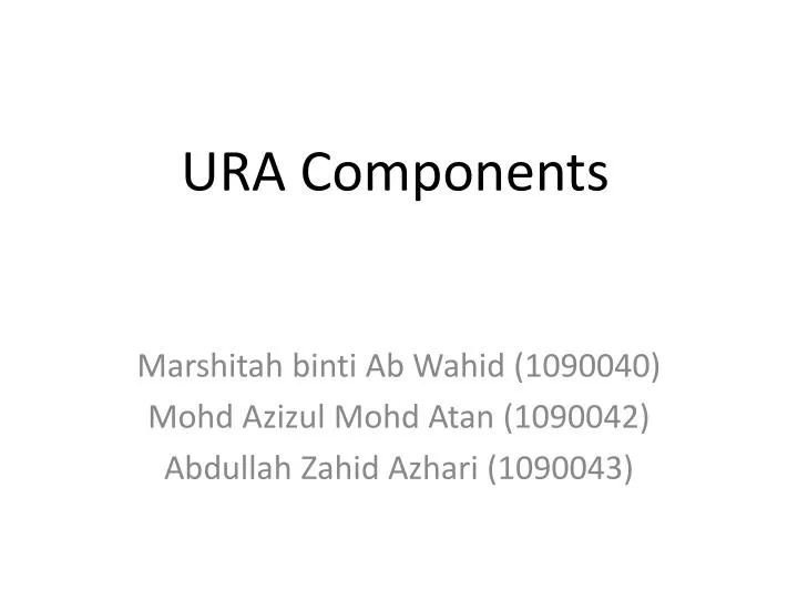 ura components