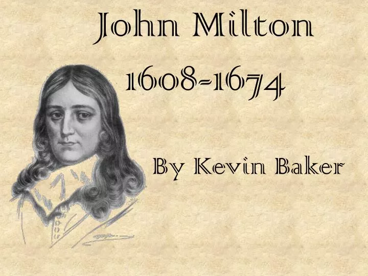john milton 1608 1674