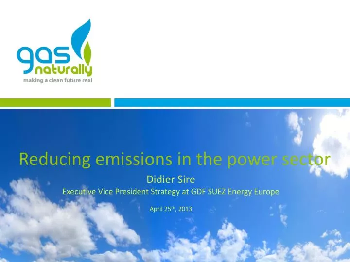 reducing emissions in the power sector