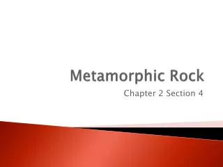metamorphic rock