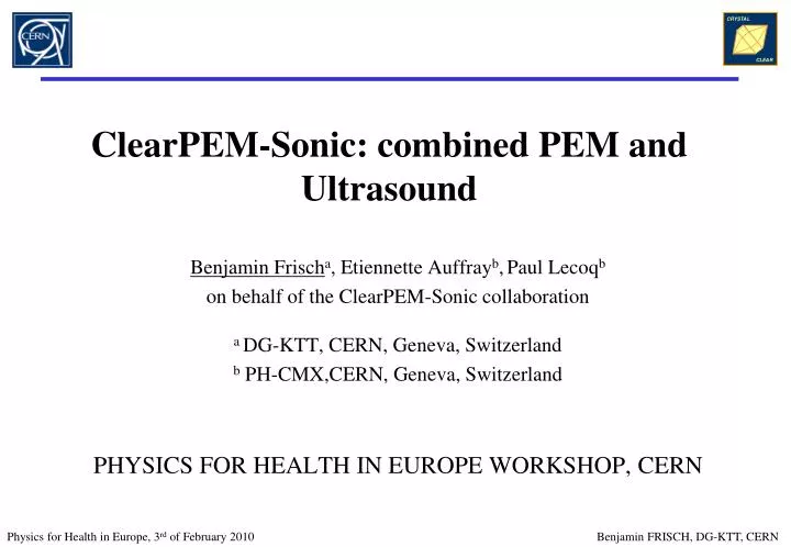 clearpem sonic combined pem and ultrasound