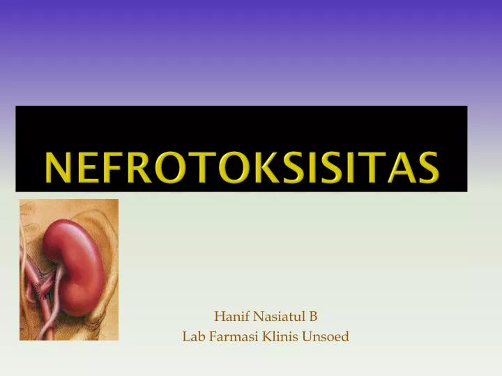 nefrotoksisitas