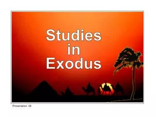 Studies in Exodus