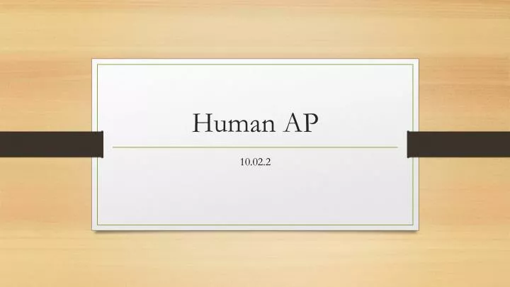 human ap