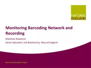 Monitoring Barcoding Network and Recording