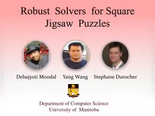 Robust Solvers for Square Jigsaw Puzzles
