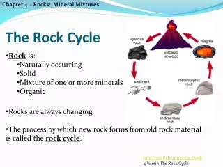 The Rock Cycle