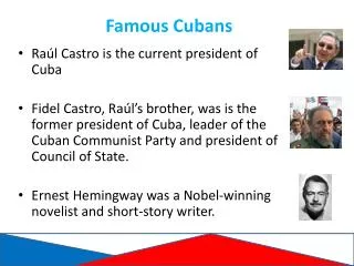 Famous Cubans