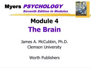 Myers PSYCHOLOGY Seventh Edition in Modules