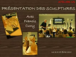 pr sentation des sculptures