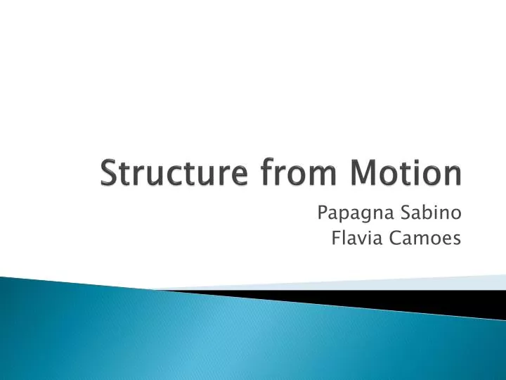 structure from motion