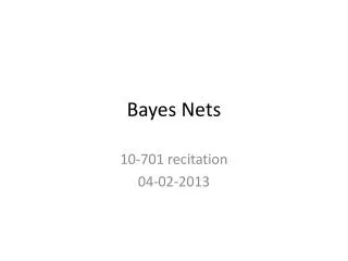 Bayes Nets