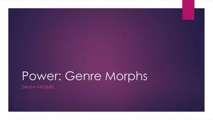 power genre morphs