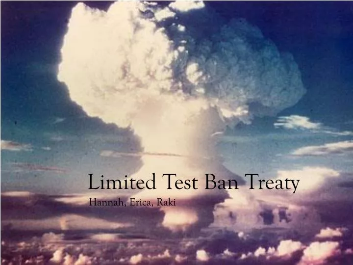 limited test ban treaty