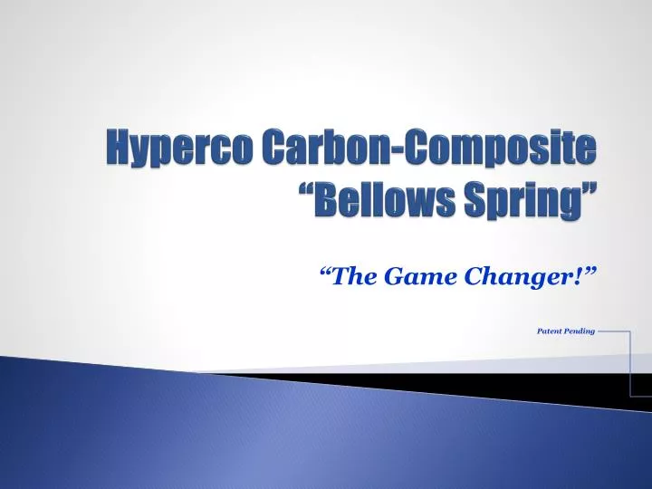 hyperco carbon composite bellows spring