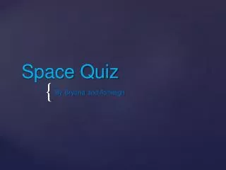 Space Quiz