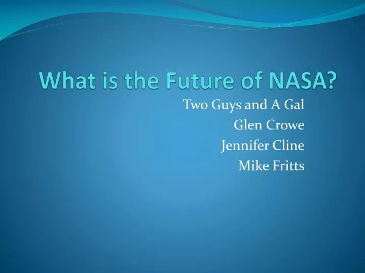 what is the future of nasa