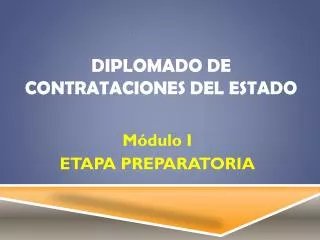 diplomado de contrataciones del estado