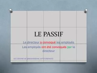le passif