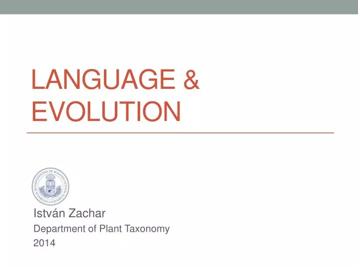 language evolution