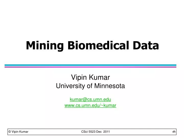 mining biomedical data