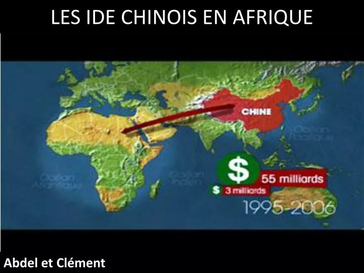 les ide chinois en afrique