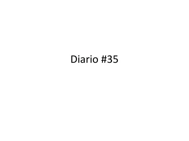 diario 35