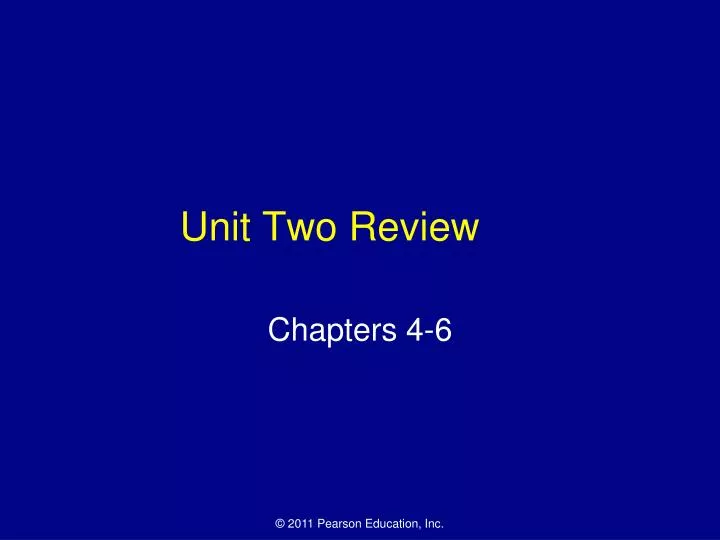 unit two review