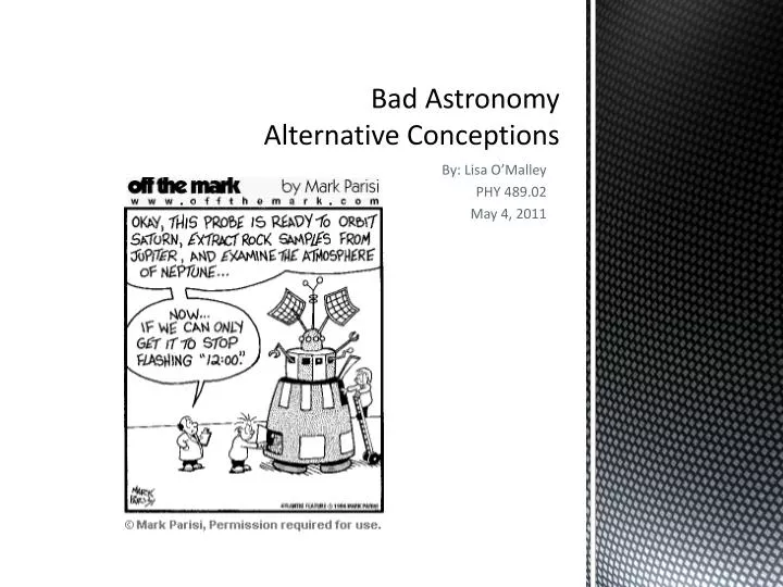 bad astronomy alternative conceptions