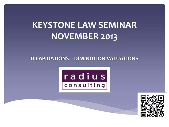 keystone law seminar november 2013 dilapidations diminution valuations