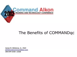 The Benefits of COMMANDqc