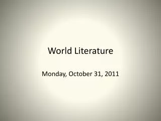 world literature