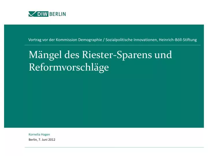 m ngel des riester sparens und reformvorschl ge