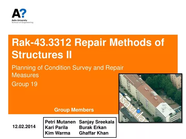 rak 43 3312 repair methods of structures ii