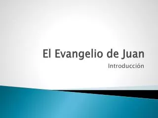 el evangelio de juan