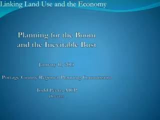 Linking Land Use and the Economy