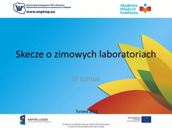 skecze o zimowych laboratoriach